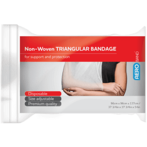 AEROBAND Non-Woven Triangular Bandage 96 x 96 x 137cm Bag/10