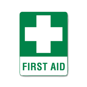 Large Poly First Aid Sign 60 x 45cm Customers also search for:  SE001A-POLY,  A9004