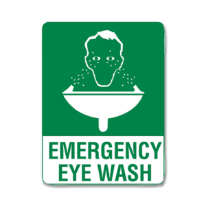 Small Poly Emergency Eyewash Sign 30 x 22.5cm Customers also search for:  A2193