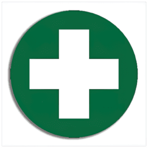 First Aid Cross Sticker 5 x 5cm Sheet/5 Customers also search for: 39375