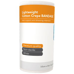 AEROCREPE Light Cotton Crepe Bandage 10cm x 4M Wrap/12 Customers also search for: Livingstone CRBW100LL, Livingstone CRBW100L, MEDICREPE ACL004, MEDICREPE ACS004, MedStock MS10LCB,  10104413