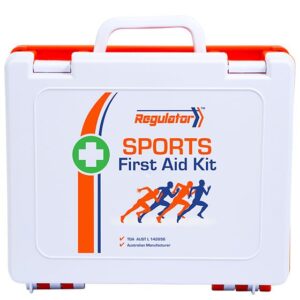 REGULATOR 3 Series Plastic Sports First Aid Kit 23.3 x 26.6 x 9.8cm Customers also search for: First Aid Kits Australia K307, Livingstone FAKCONSPO, Livingstone FAKCONSPOL, Trafalgar A25784, Trafalgar 101291, Trafalgar T33850,  604004,  20402404,  20302107