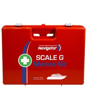 NAVIGATOR Scale G Marine First Aid Kit 42.8 x 30.4 x 14.6cm Customers also search for: First Aid Kits Australia K403G, Livingstone FAKCONMAR, SURVIVAL BOAT, SURVIVAL MARINE-G, Trafalgar A25760,  F6-CV-G-FAO,  20203109