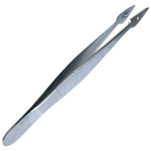 AEROINSTRUMENT Stainless Steel Fine Forceps with Pin 13cm