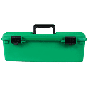 AEROCASE Green Plastic Tacklebox with 1 Liftout Tray 23 x 40 x 14.5cm