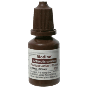 RIODINE 10% Povidone Iodine Solution Dropper Bottle 15ml Customers also search for: Antiseptics 31019, Orion RIO01561,  01700A