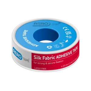 AEROTAPE Silk Fabric Adhesive Tape 1.25cm x 5M Customers also search for: Essity 01521-00, Smith & Nephew 36361510, Trafalgar 41021,  1126,  10401010