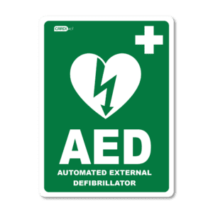 CARDIACT AED Sticker 22.5 x 30cm Customers also search for: Trafalgar 872718,  RD5100,  EAEDE3022P