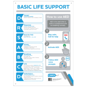 CARDIACT Poly CPR Wall Chart 30cm x 45cm Customers also search for:  A20651