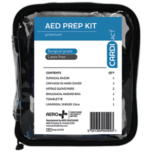 CARDIACT AED Premium Prep Kit 14 x 16 x 6cm Customers also search for: AED Prep Kit A48137, Trafalgar 102589,  RDP900,  08DBKA-AED,  11302001,  878978