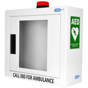 CARDIACT Alarmed AED Cabinet with Strobe Light 42 x 38 x 15.5cm Customers also search for: Trafalgar 880337,  RDC150,  DEFIB-007,  DEFIB-007