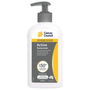 CANCER COUNCIL SPF50+ Active Sunscreen Pump 200mL