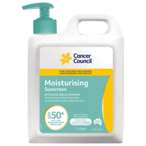 CANCER COUNCIL SPF50+ Moisturising Sunscreen Pump 1L