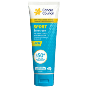 CANCER COUNCIL SPF50+ Sport Sunscreen Tube 110mL