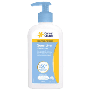 CANCER COUNCIL SPF50+ Sensitive Sunscreen Pump 200mL