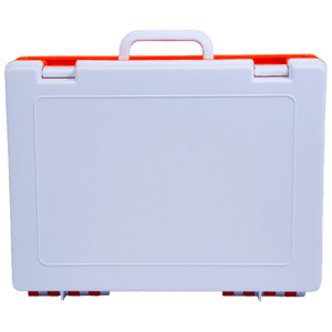 AEROCASE Medium/Large White and Orange Rugged Case