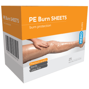 AEROBURN Polyethylene Burn Sheet 60 x 90cm Box/25 Customers also search for:  212003,  10502012,  858119