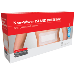 AEROFIX Non-Woven Island Dressing 9 x 20cm Box/20 Customers also search for: AsGUARD Flex + ISD004, AsGUARD Flex + ISD006, Medstock MS501020NSI, MedStock MS501020NSI, Smith & Nephew 66000319, Smith & Nephew 66000320, Trafalgar 101305,  AFID,  13070006,  SB864