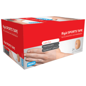 AEROPLAST Rigid Sports Tape 2.5cm x 13.7M Box/24 Customers also search for: atf12, 3M AH010559567, atf12, Aaxis 13005821, atf12, Sports Tape A25876, atf12,  MPS2513S, atf12,  13005812, atf12,  13005822, atf12,  10406003