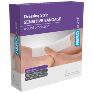 AEROPLAST Sensitive Dressing Strip 6cm x 1M Customers also search for: bandaid, 3M XH002011936, bandaid, Elastoplast 46040, bandaid, Essity 72765-08