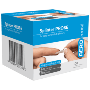 AEROPROBE Splinter Probes 3.7cm Box/100 Customers also search for: Sentry SPR001, SURVIVAL PROBES, Trafalgar 38080, Uneedit SPR001,  E9,  A19544,  A504,  ASP100,  309105,  309105,  PP270,  11101174,  11101175