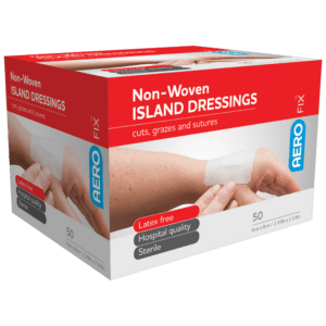 AEROFIX Non-Woven Island Dressing 6 x 8cm Box/50 Customers also search for: AsGUARD Flex + ISD030, baremedical 1990237, baremedical 2528036, Essity 72380-00, Essity 72382-00, Leukoplast 7645027, Medstock MS100710NSI, MedStock MS100507NSI, Smith & Nephew 66001478, Smith & Nephew 7135, Smith & Nephew 66003634, Trafalgar 101306,  FRD148,  S631,  13070001,  13070001,  10204033,  10204035