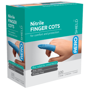 AEROSHIELD Small Nitrile Finger Cots Box/100 Customers also search for: Trafalgar 34111,  SB240