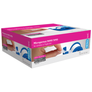 AEROTAPE White Microporous Paper Tape with Dispenser 1.25cm x 9.1M Box/12 Customers also search for: surgical tape, 3M 15352, surgical tape, Sentry HYP101, surgical tape, Trafalgar 40009, surgical tape, Trafalgar 40010, surgical tape,  54952, surgical tape,  10401005