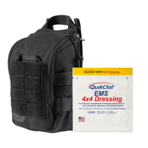 RAPIDSTOP Bleeding Control Kits – Medium, Tactical Pouch – EMS Dressing