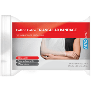 AEROBAND Cotton Calico Triangular Bandage 96 x 96 x 137cm Bag/10 Customers also search for: Livingstone TBNW096, Sentry TB001