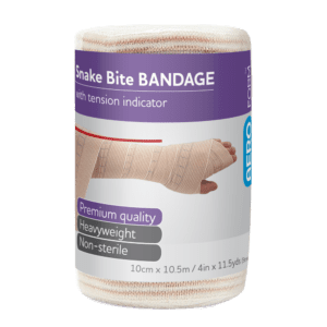 AEROFORM Snake Bite Bandage with Indicator 10cm x 10.5M Wrap/12 Customers also search for: Smith & Nephew 36361486, SURVIVAL SMART, Trafalgar 102820,  EB100,  A49956,  SNAKEBDG,  106403,  SB905,  10301055