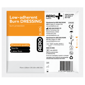 AEROBURN Low-Adherent Burn Dressing 75 x 220cm Customers also search for: Livingstone LBS220X75, Mediam NAL004, Sentry BD001, Sentry BS220X70, Trafalgar 37375,  2110