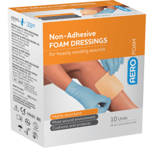 AEROFOAM Non-Adhesive Foam Dressing 10 x 10cm Box/10 Customers also search for: CONVATEC AQCFDNON10X10CM, Melolin S4940S