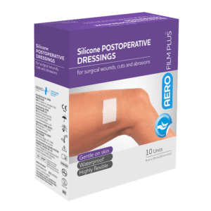 AEROFILM PLUS Sensitive Silicone Postoperative Dressing 9 x 10cm  Box/10