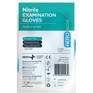 AEROGLOVE Large Nitrile Powder-Free Gloves Pair/2 Customers also search for: Trafalgar 101054,  A500,  GLOVNIT-2,  305402L,  305402L,  305402L,  11601001