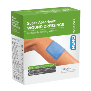 AEROWOUND Super Absorbent Wound Dressing 10 x 10cm Box/10 Customers also search for: Medstock MS1010SA